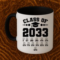 Future Class Of 2033 Check Mark Chart Mug