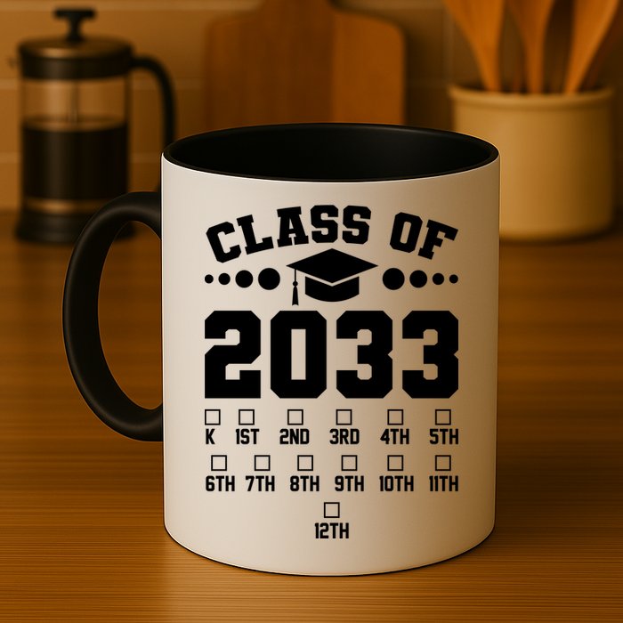 Future Class Of 2033 Check Mark Chart Mug