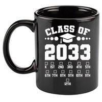 Future Class Of 2033 Check Mark Chart 11oz C Handle Ceramic Mug