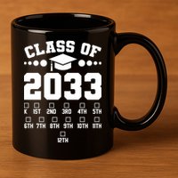 Future Class Of 2033 Check Mark Chart 11oz C Handle Ceramic Mug