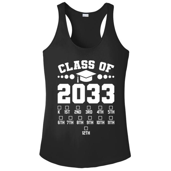 Future Class Of 2033 Check Mark Chart Ladies PosiCharge Competitor Racerback Tank