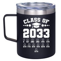 Future Class Of 2033 Check Mark Chart 12oz Stainless Steel Coffee Mug