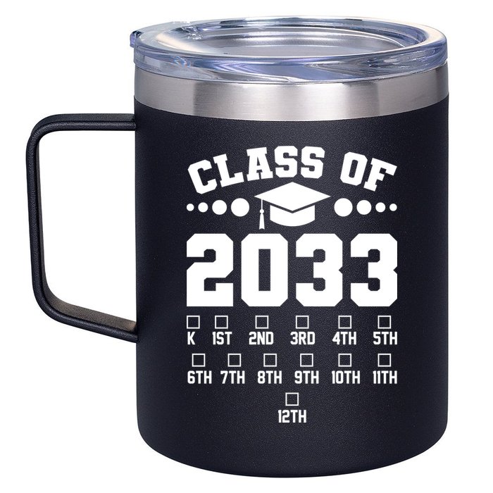 Future Class Of 2033 Check Mark Chart 12oz Stainless Steel Coffee Mug