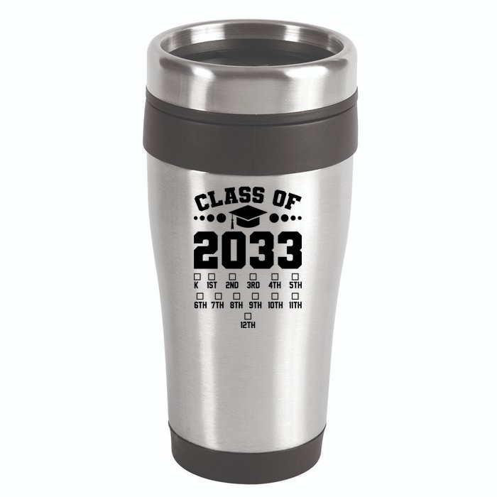 Future Class Of 2033 Check Mark Chart 16oz Travel Tumbler