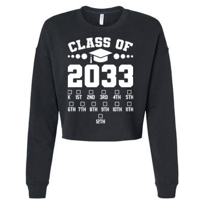 Future Class Of 2033 Check Mark Chart Cropped Pullover Crew