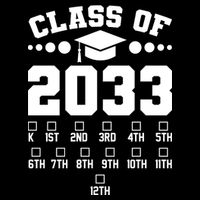 Future Class Of 2033 Check Mark Chart Cropped Pullover Crew