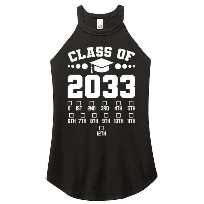 Future Class Of 2033 Check Mark Chart Women's Perfect Tri Rocker Tank