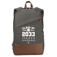 Future Class Of 2033 Check Mark Chart Cotton Canvas Backpack