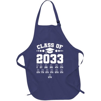 Future Class Of 2033 Check Mark Chart Full-Length Apron With Pockets