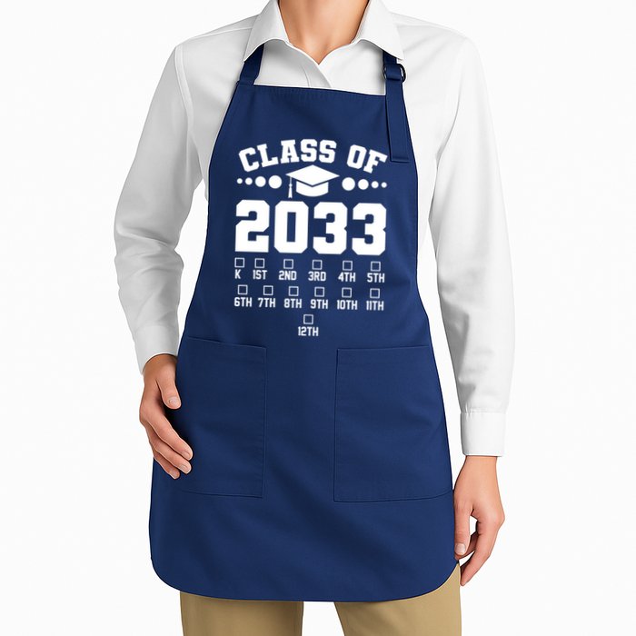 Future Class Of 2033 Check Mark Chart Apron