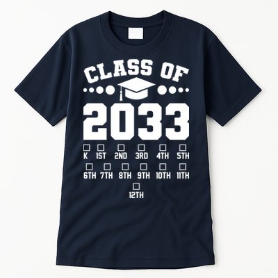 Future Class Of 2033 Check Mark Chart Tall T-Shirt