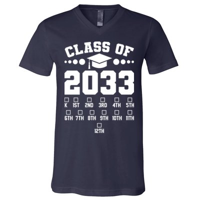 Future Class Of 2033 Check Mark Chart V-Neck T-Shirt