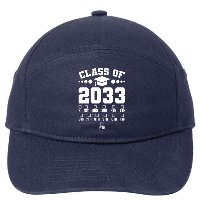 Future Class Of 2033 Check Mark Chart 7-Panel Snapback Hat