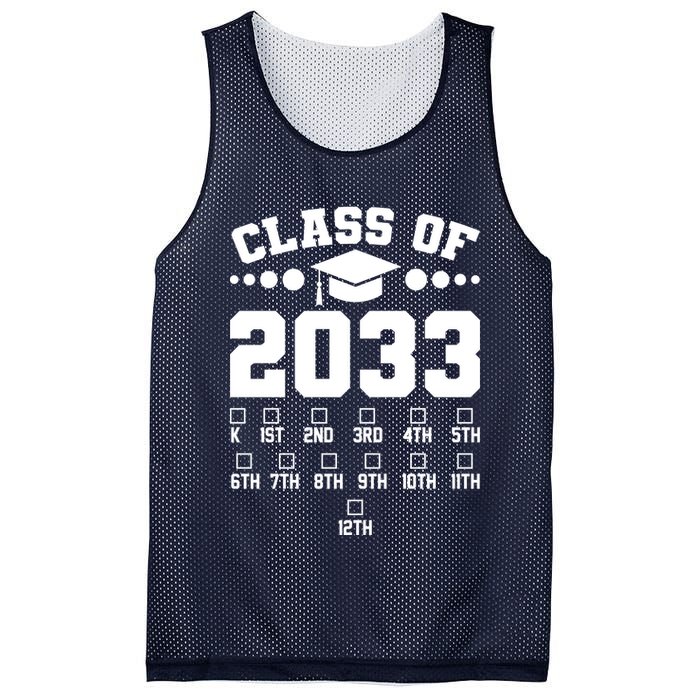 Future Class Of 2033 Check Mark Chart Mesh Reversible Basketball Jersey Tank