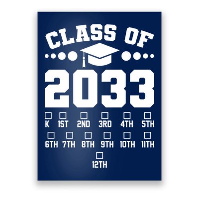 Future Class Of 2033 Check Mark Chart Poster