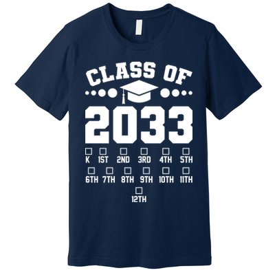 Future Class Of 2033 Check Mark Chart Premium T-Shirt