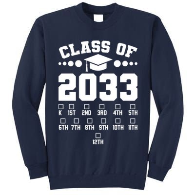 Future Class Of 2033 Check Mark Chart Tall Sweatshirt