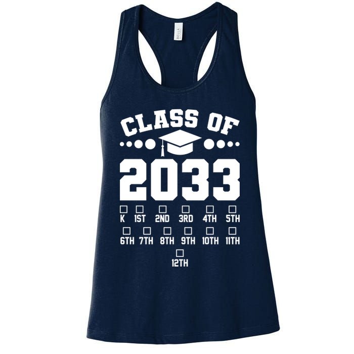 Future Class Of 2033 Check Mark Chart Womens Tank Top