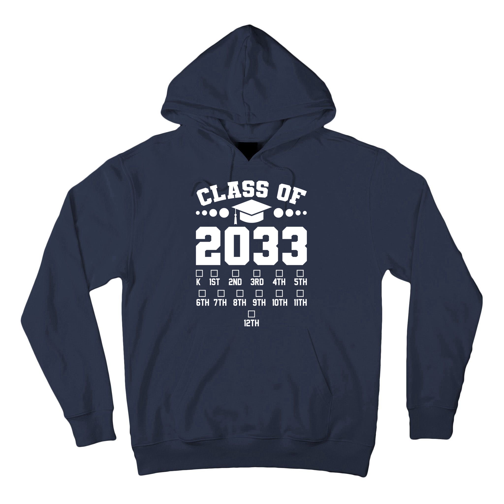 Future Class Of 2033 Check Mark Chart Tall Hoodie