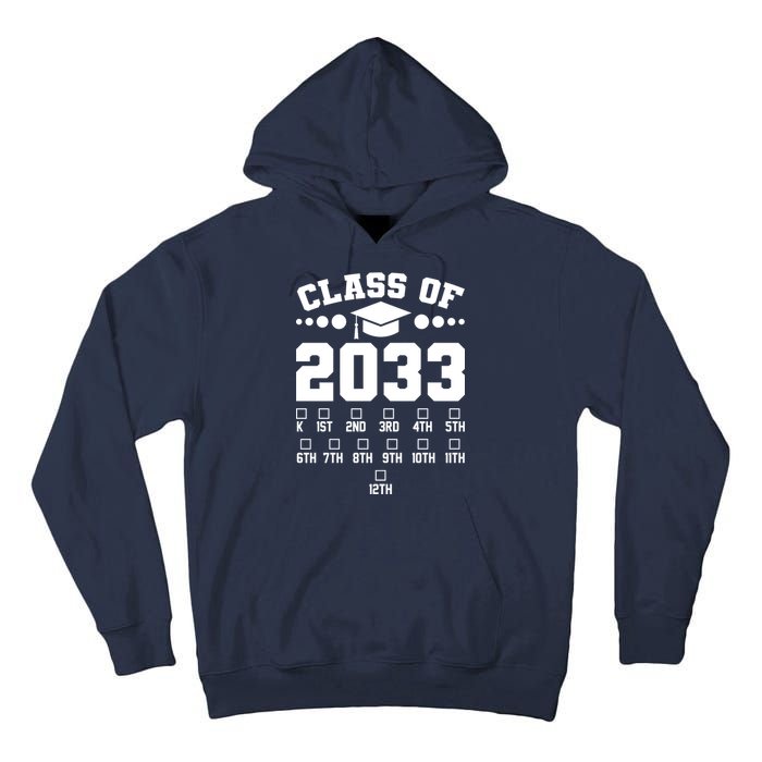 Future Class Of 2033 Check Mark Chart Tall Hoodie