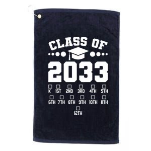 Future Class Of 2033 Check Mark Chart Platinum Collection Golf Towel