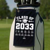 Future Class Of 2033 Check Mark Chart Golf Towel