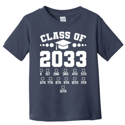 Future Class Of 2033 Check Mark Chart Toddler T-Shirt