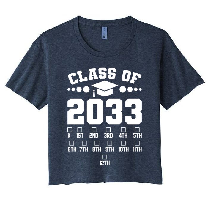 Future Class Of 2033 Check Mark Chart Crop Top