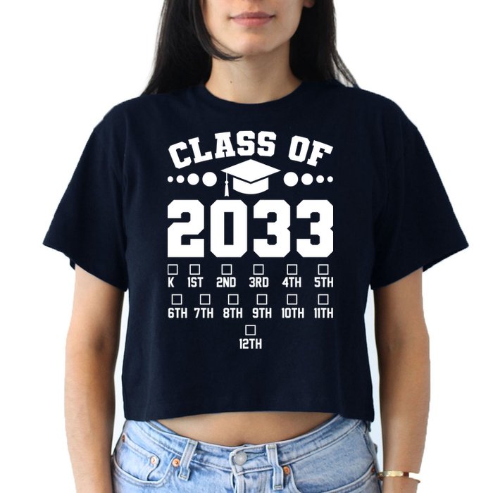 Future Class Of 2033 Check Mark Chart Crop Top