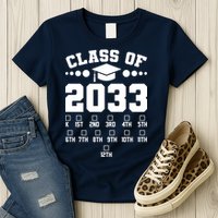 Future Class Of 2033 Check Mark Chart Womens T-Shirt