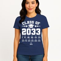 Future Class Of 2033 Check Mark Chart Womens T-Shirt