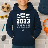 Future Class Of 2033 Check Mark Chart Kids Hoodie
