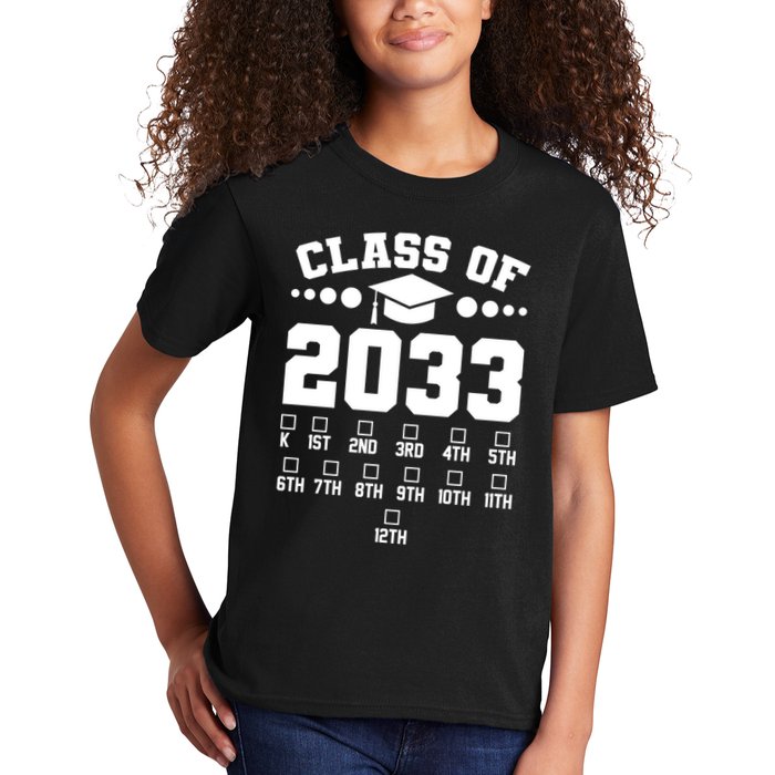 Future Class Of 2033 Check Mark Chart Kids T-Shirt