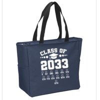 Future Class Of 2033 Check Mark Chart Zip Tote Bag