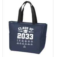 Future Class Of 2033 Check Mark Chart Zip Tote Bag