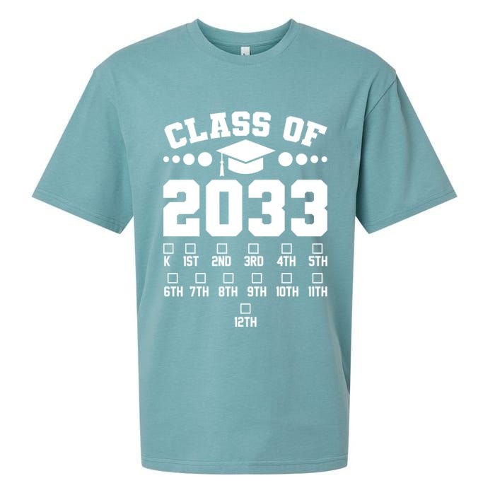 Future Class Of 2033 Check Mark Chart Sueded Cloud Jersey T-Shirt