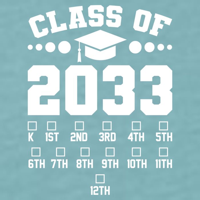 Future Class Of 2033 Check Mark Chart Sueded Cloud Jersey T-Shirt