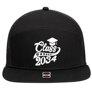 Future Class of 2034 Kindergarten Class 7 Panel Mesh Trucker Snapback Hat