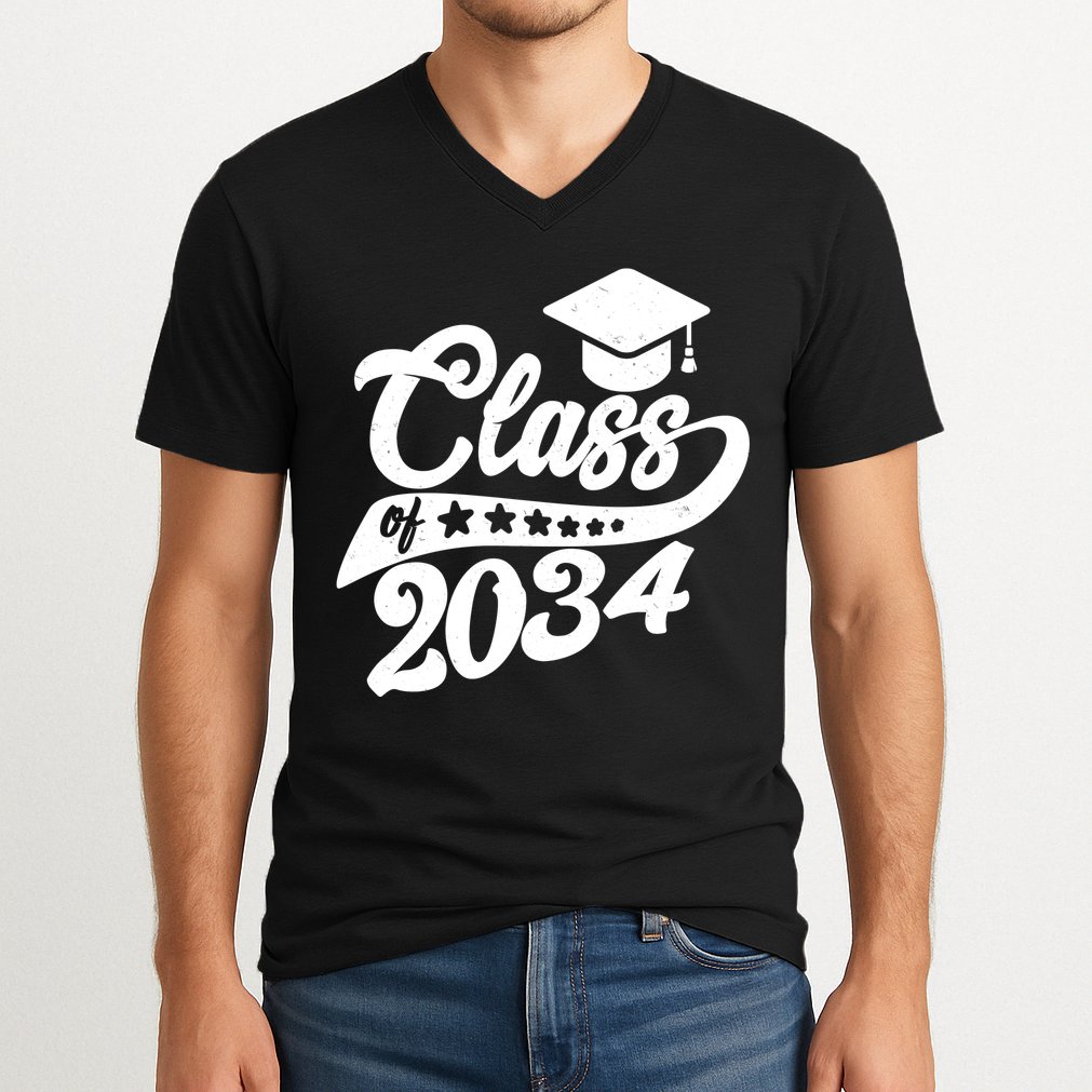 Future Class of 2034 Kindergarten Class V-Neck T-Shirt