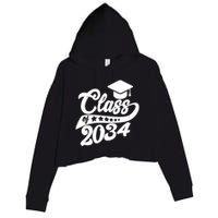 Future Class of 2034 Kindergarten Class Crop Fleece Hoodie