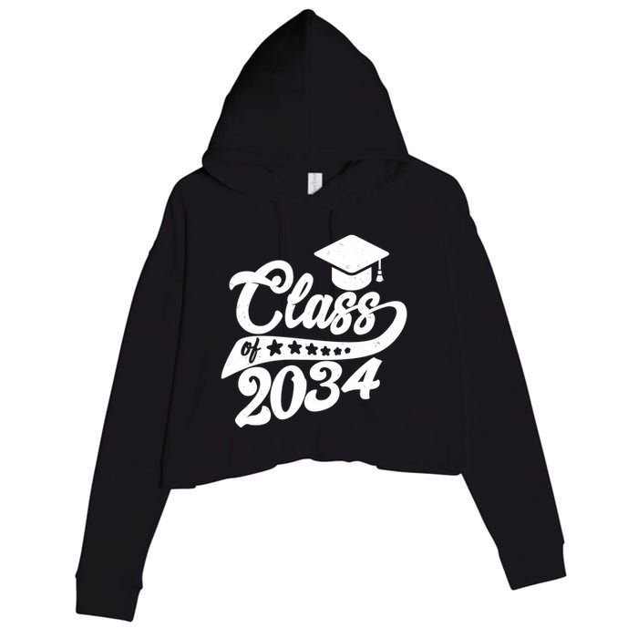 Future Class of 2034 Kindergarten Class Crop Fleece Hoodie