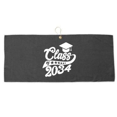 Future Class of 2034 Kindergarten Class Large Microfiber Waffle Golf Towel
