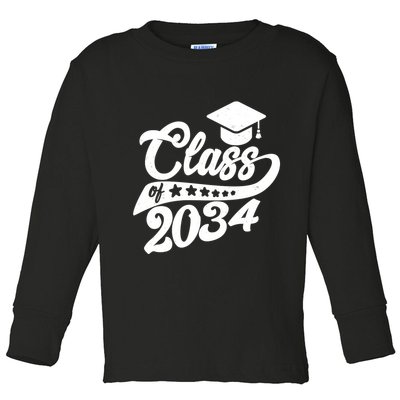 Future Class of 2034 Kindergarten Class Toddler Long Sleeve Shirt