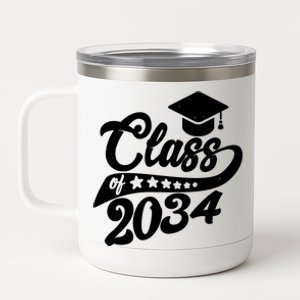 Future Class of 2034 Kindergarten Class 12 oz Stainless Steel Tumbler Cup