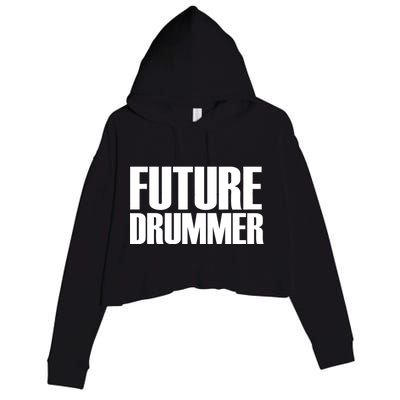 Future Drummer Crop Fleece Hoodie