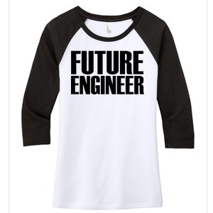 Future Engineer Women's Tri-Blend 3/4-Sleeve Raglan Shirt