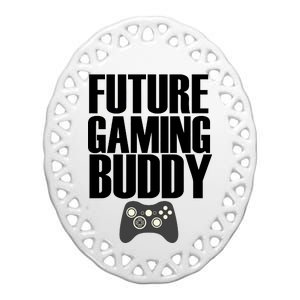 Future Gaming Buddy Ceramic Oval Ornament