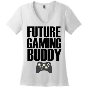 Future Gaming Buddy Women's V-Neck T-Shirt