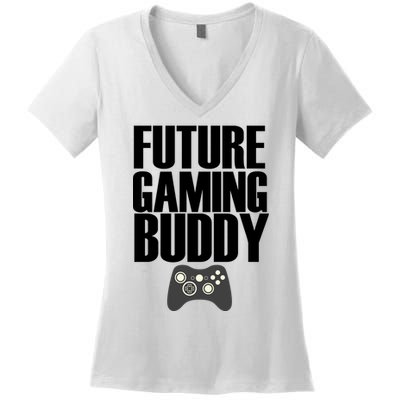 Future Gaming Buddy Women's V-Neck T-Shirt