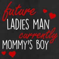 Future Ladies Man Currently Mommy's Boy 7 Panel Mesh Trucker Snapback Hat